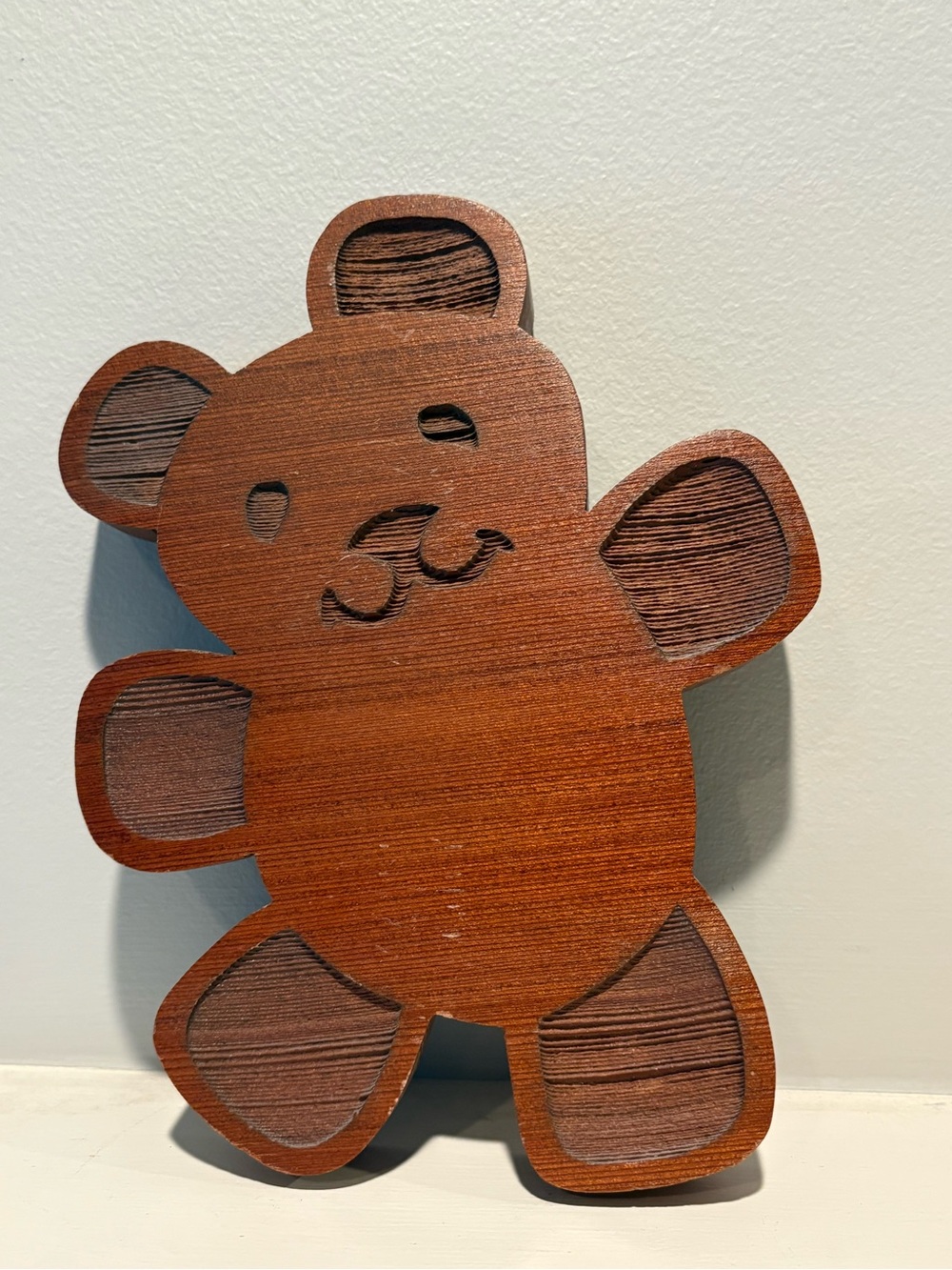 Vintage wood Teddy Bear Wall Decor